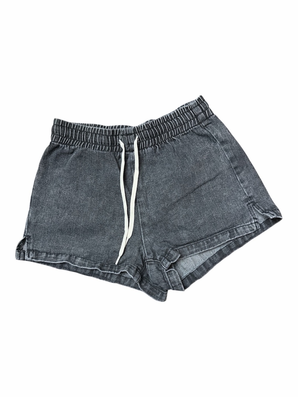 PacSun Washed Charcoal Drawstring Denim Shorties
